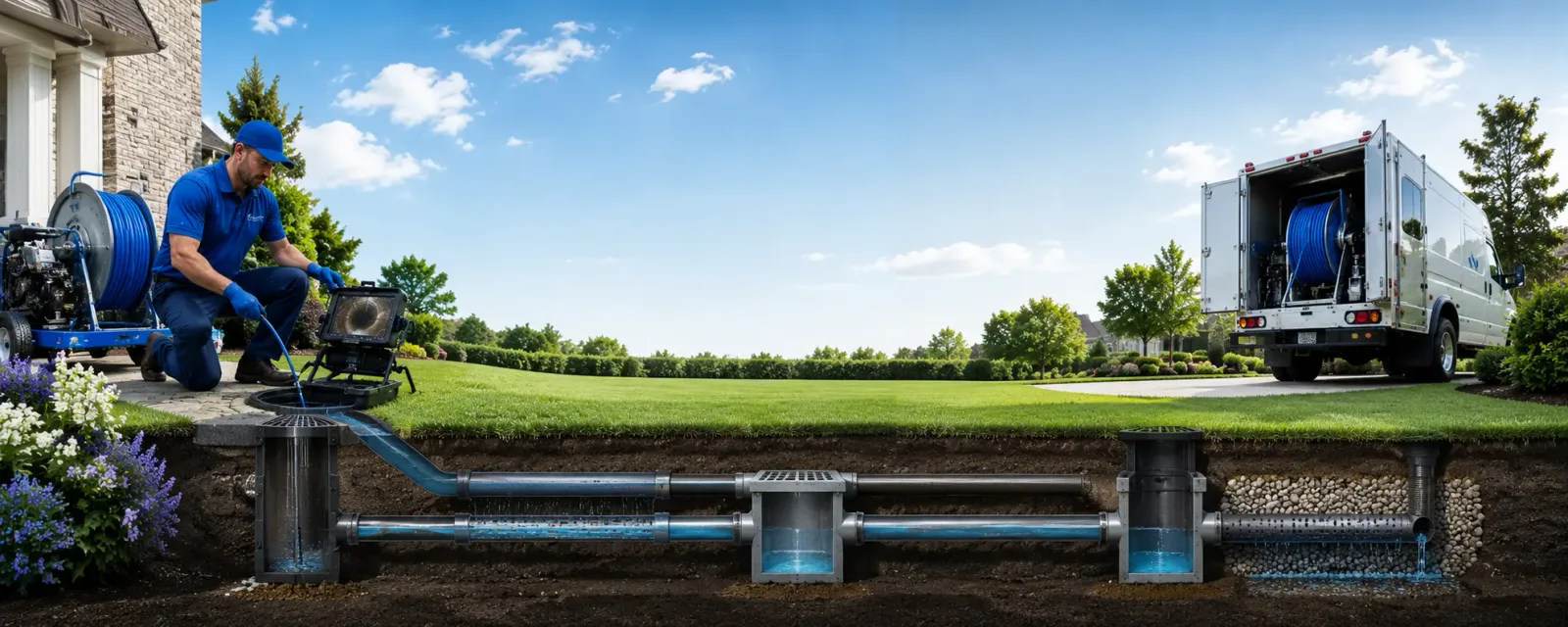 Outdoor drain cleaning information for Plevna, MT